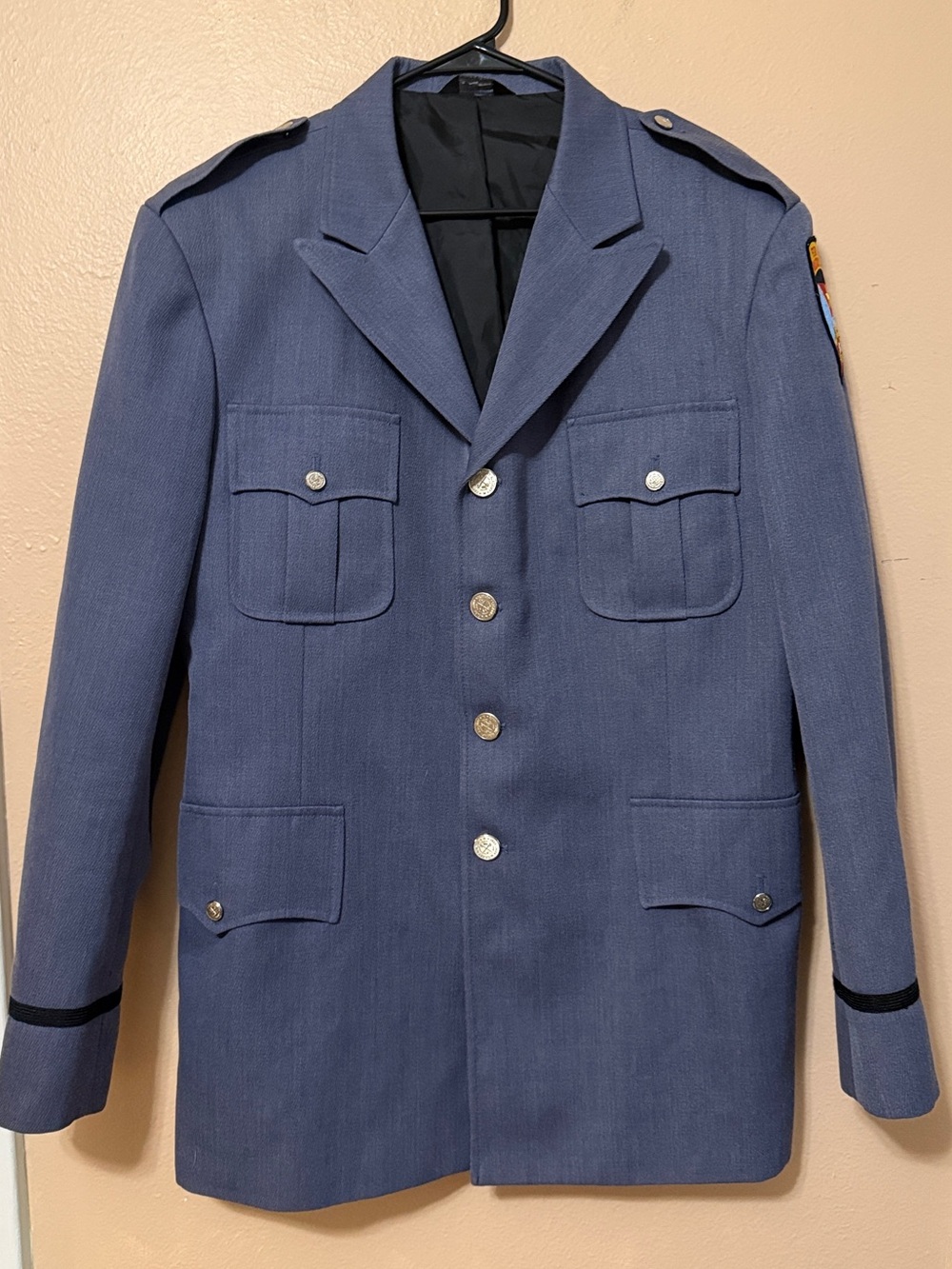 VTG Fork Union Military Academy Cadet Uniform Jacket Grey/Blue Unisex